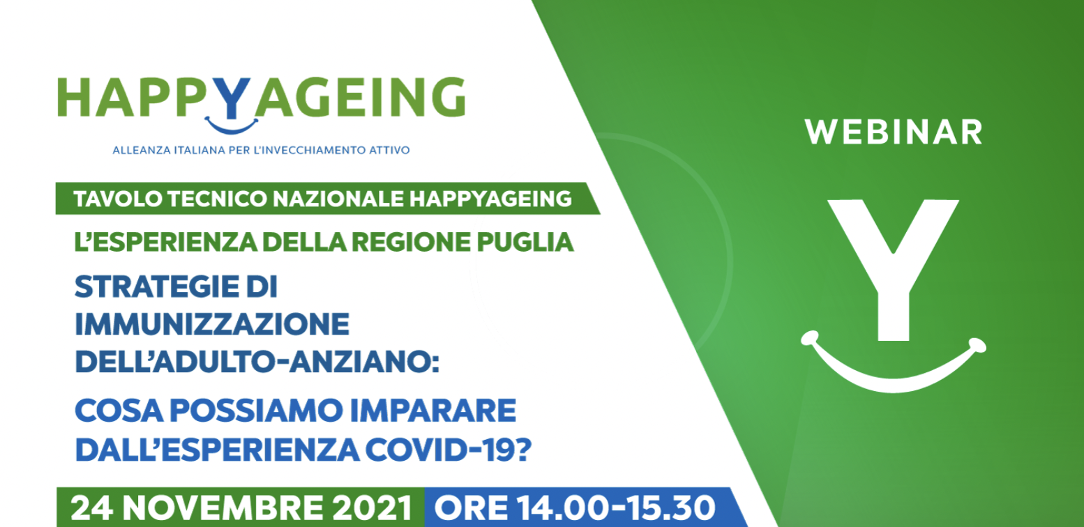 Tavolo tecnico nazionale HappyAgeing: l'esperienza della regione Puglia